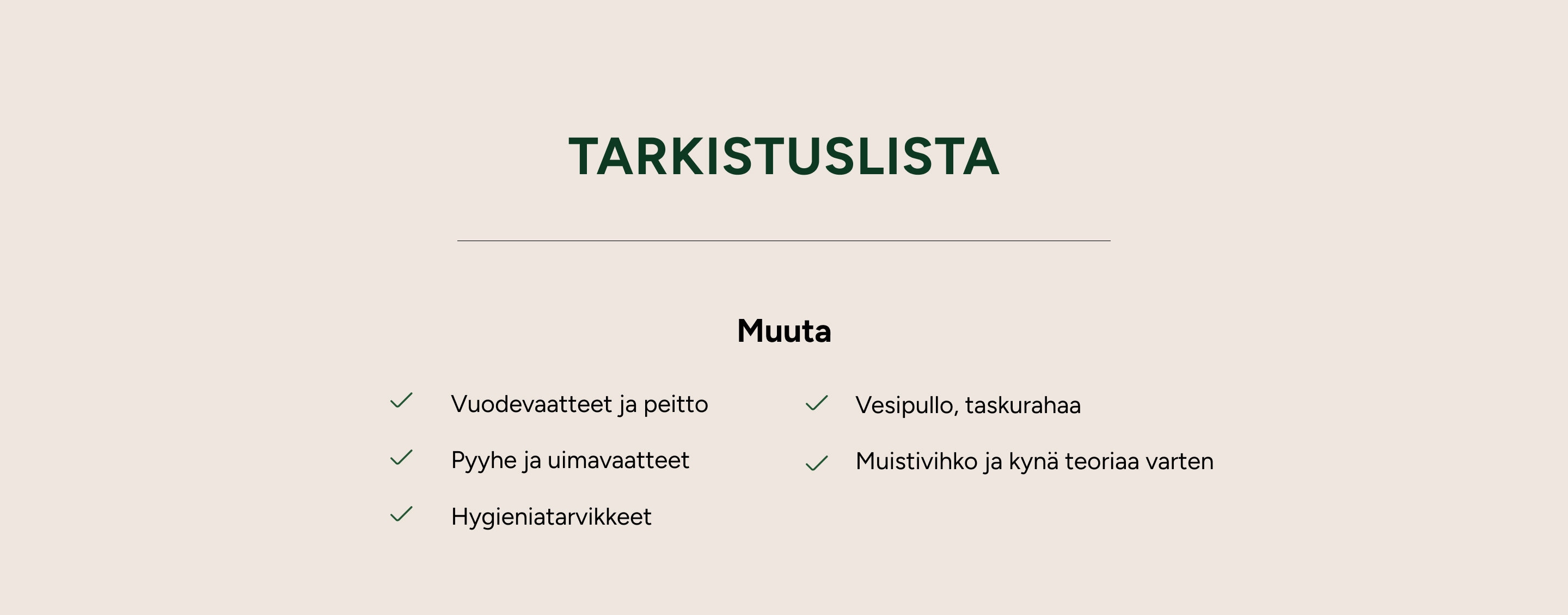 checklist