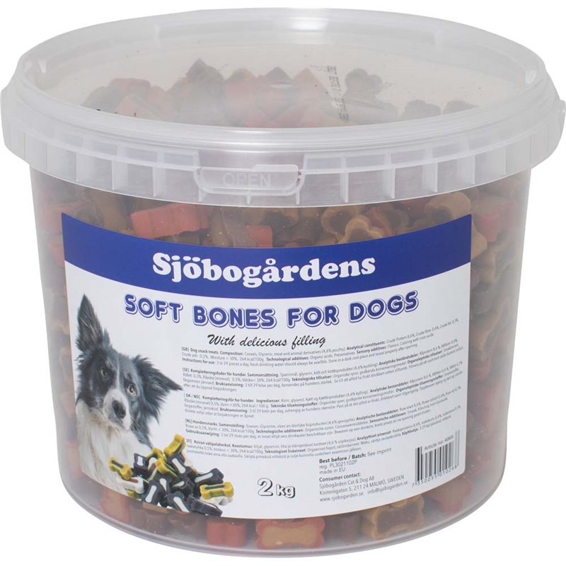 Koiranherkku Mini bone XXL hink 2kg Sjöbogården