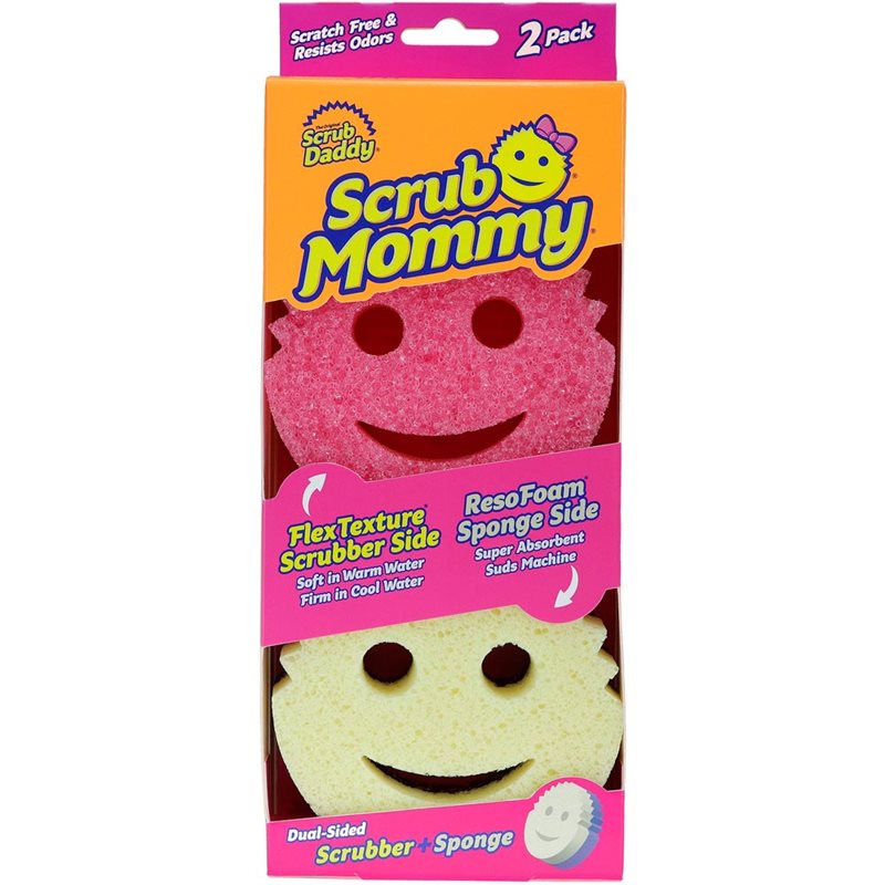 Puhdistussieni Scrub Mommy Twin Pack Scrub Daddy Roosa