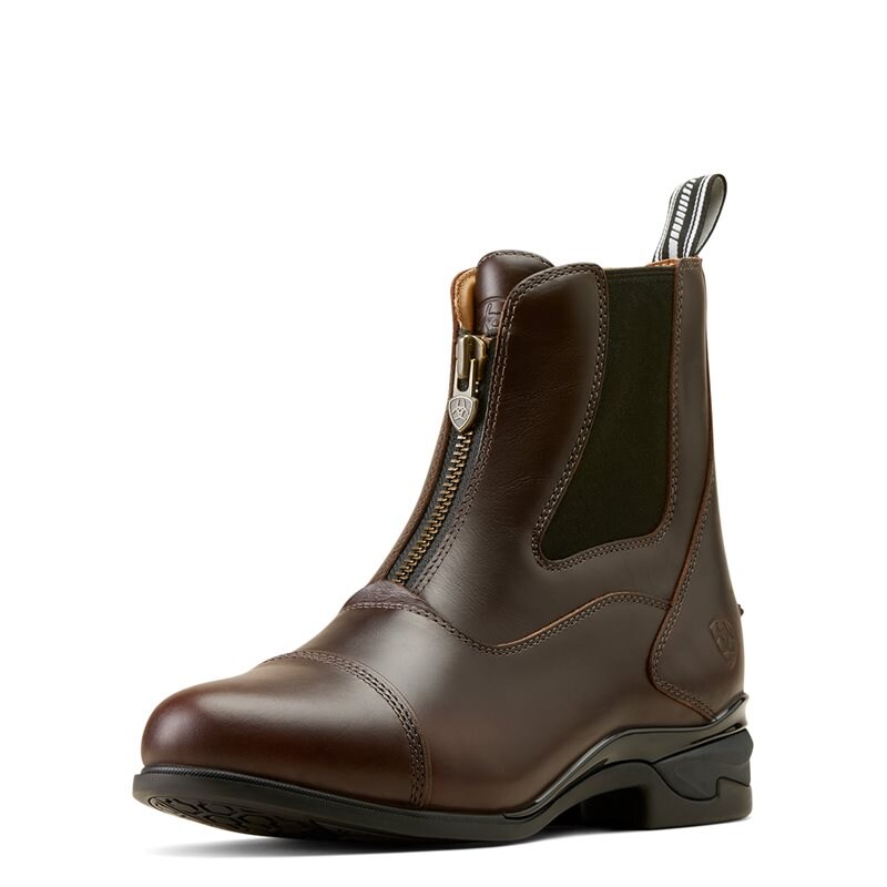Jodhpurit Wms Devon Zip Paddock ARIAT® Tummanruskea