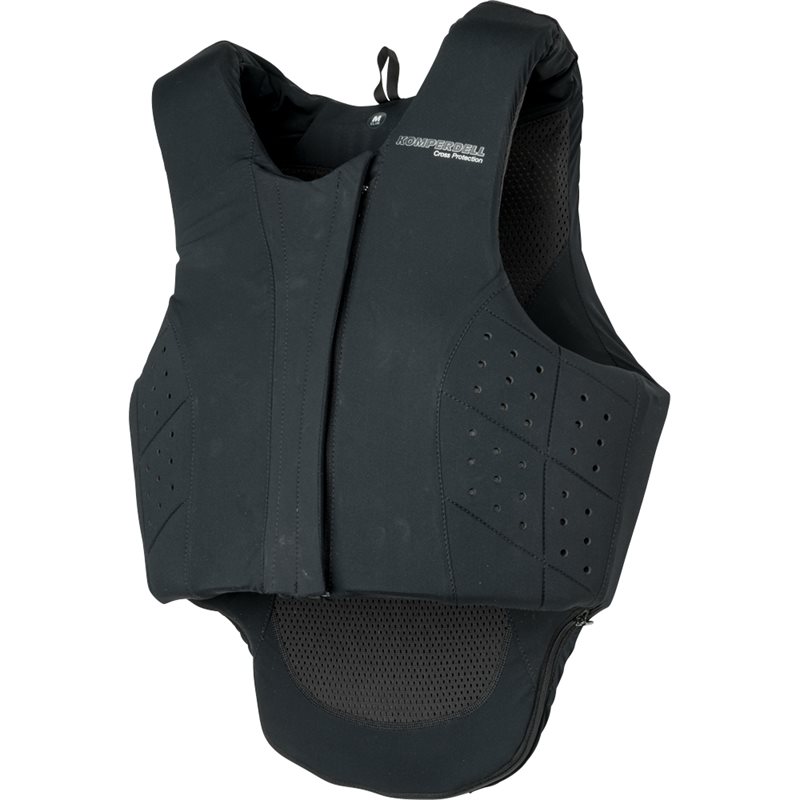 Turvaliivi Front Zip Slim Fit Komperdell Musta
