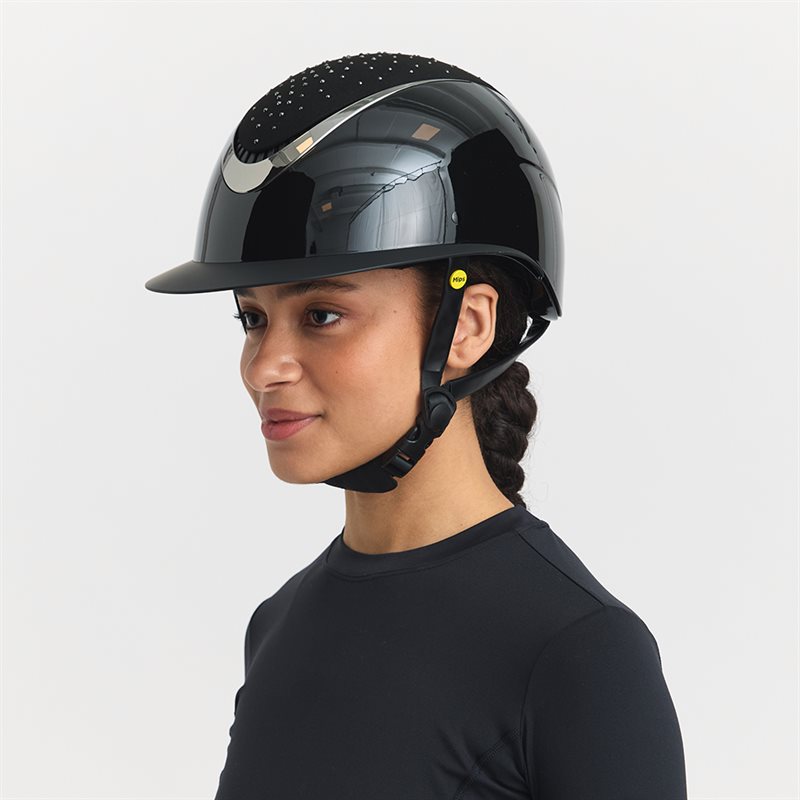 Ratsastuskypärä EN1384:2023 Rubicon Cristal Sun Mips JH Collection® Musta