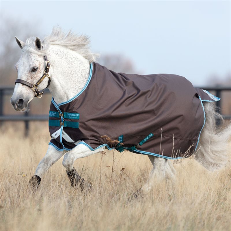 Sadeloimi Amigo Bravo 12 Pony Plus Lite Horseware® Ruskea