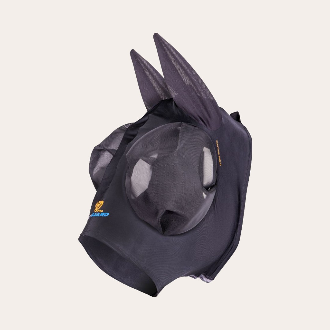 Kärpässetti Flyguard Pro Stretch Fly hood w ears Shires Equestrian Products
