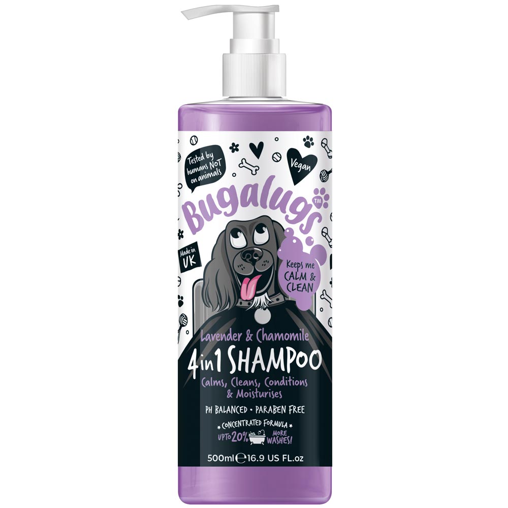 Koiranshampoo  4 in 1 Lavender & Chamomile 500ml Bugalugs