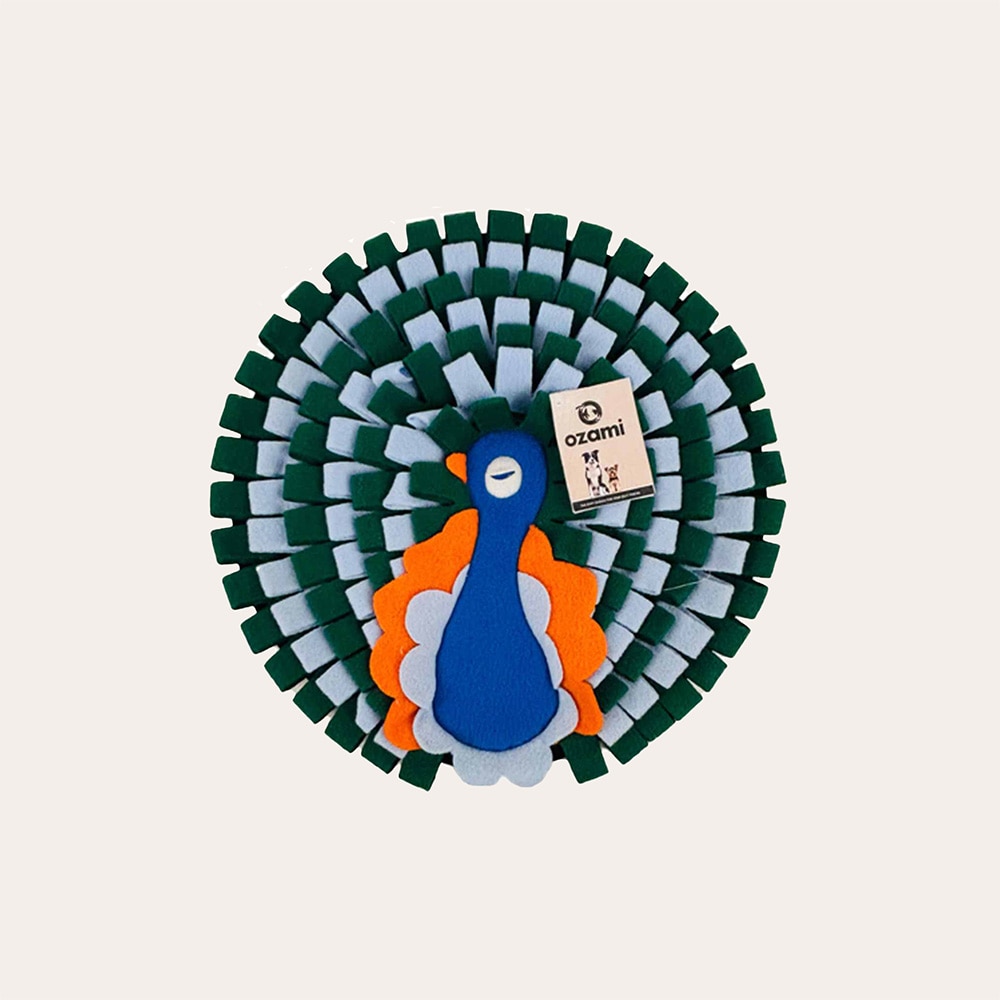 Aktiviteettilelu Koira Snuffle mat blue peacock Ozami