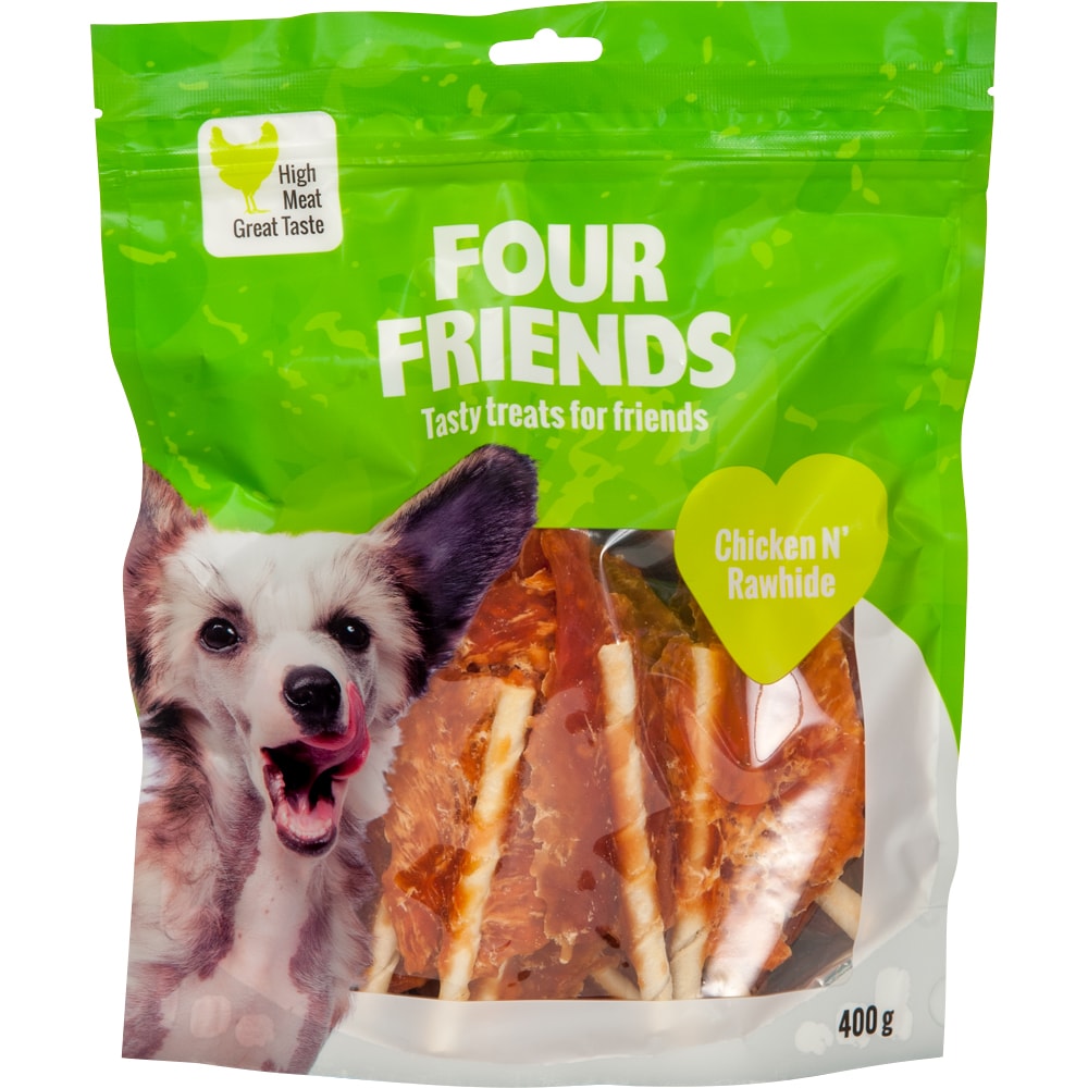 Koiranherkku  Chicken N´Rawhide 400 g FourFriends