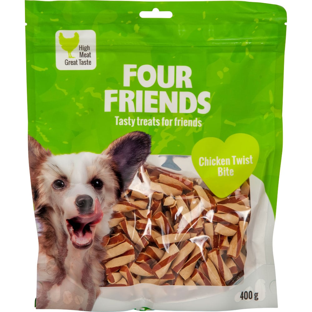 Koiranherkku  Chicken Twist Bite 400 g FourFriends