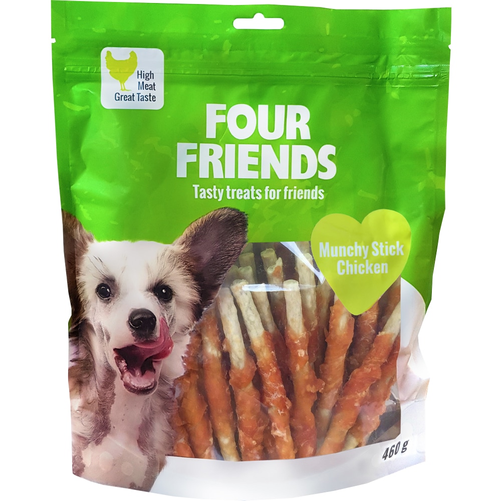 Koiranpuruluu  Munchy Stick Chicken 460g FourFriends