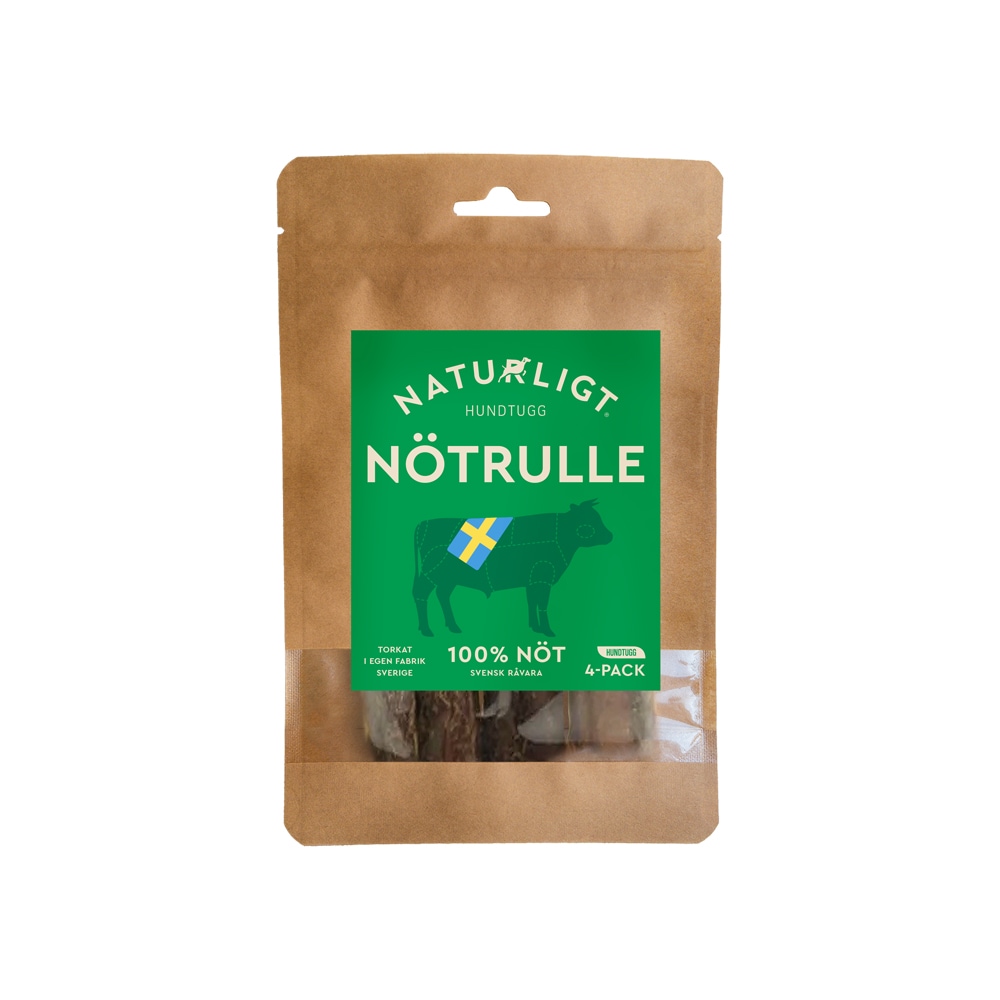 Koiranpuruluu 4 kpl. Nötrulle Naturligt Hundtugg