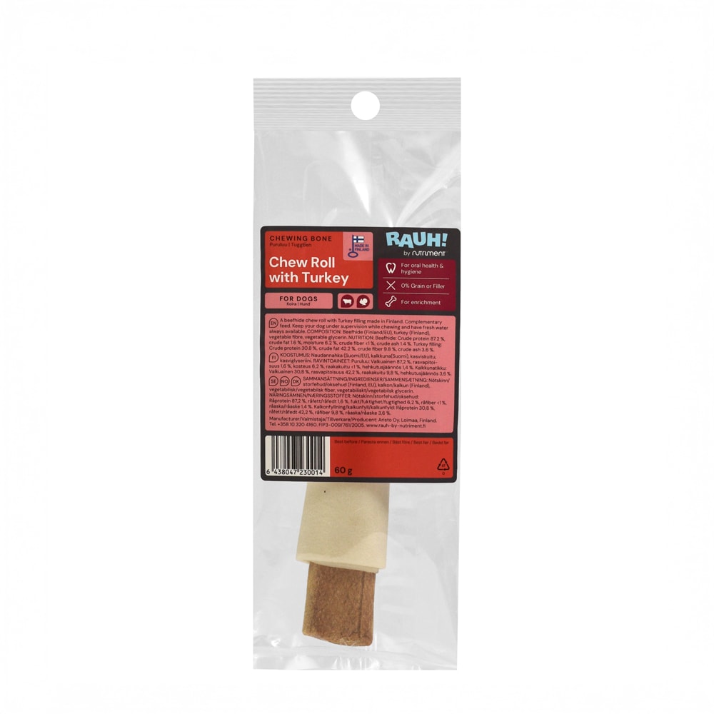 Koiranpuruluu  Chew Roll with Turkey RAUH!®