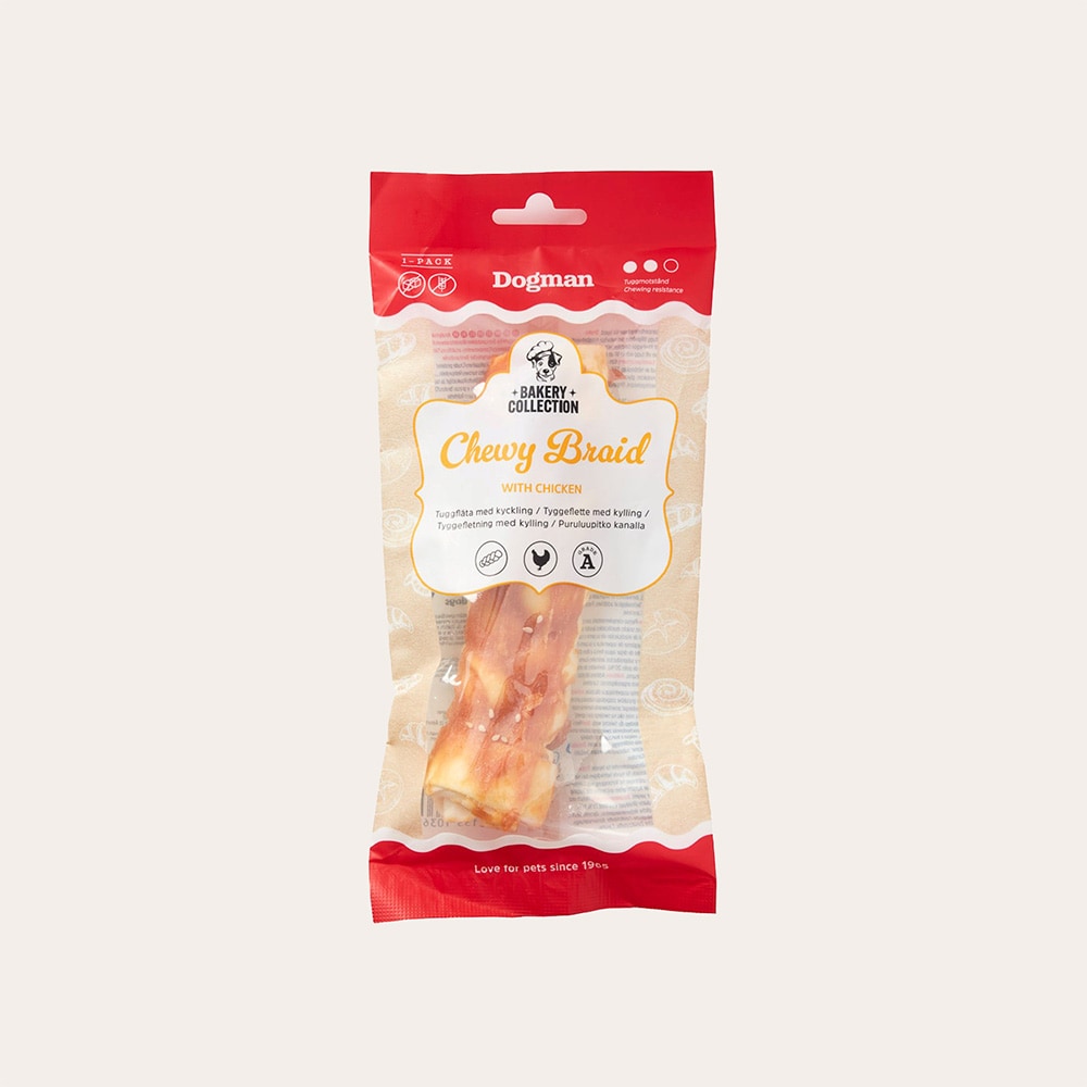Koiranpuruluu Chewy Braid Chicken Dogman