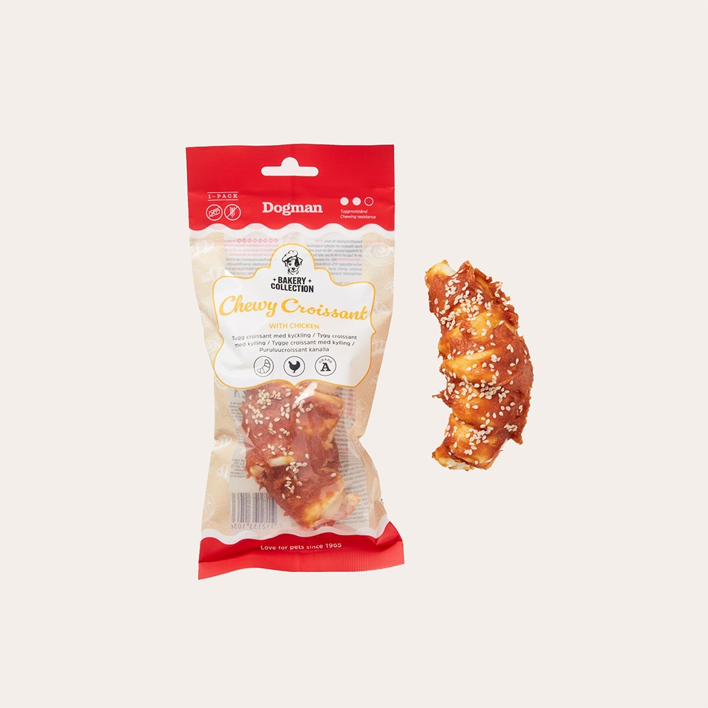 Koiranpuruluu  Chewy Croissant Chicken Dogman