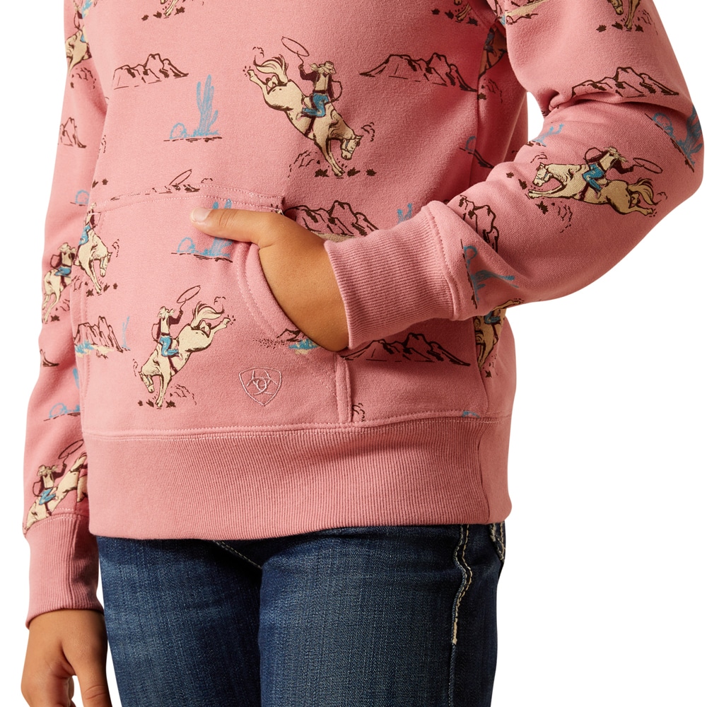 College  Junior BRONC SCENE 1/4 ZIP ARIAT®
