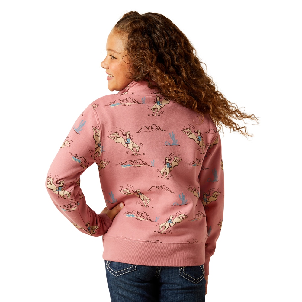 College  Junior BRONC SCENE 1/4 ZIP ARIAT®