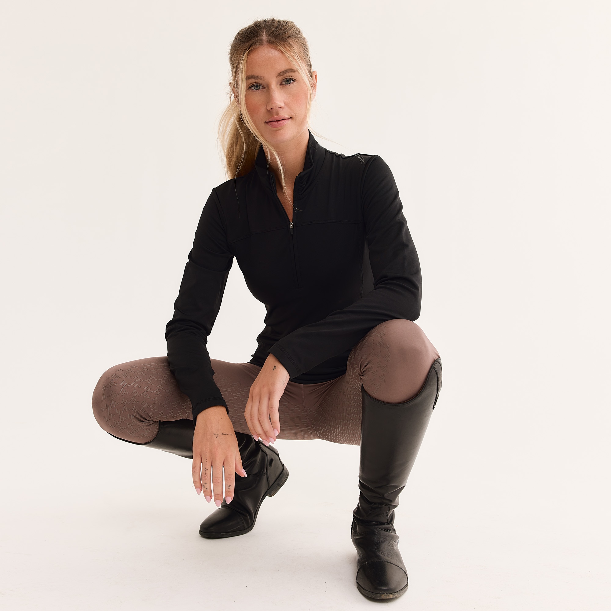 Tekninen toppi Ella half zip CRW®