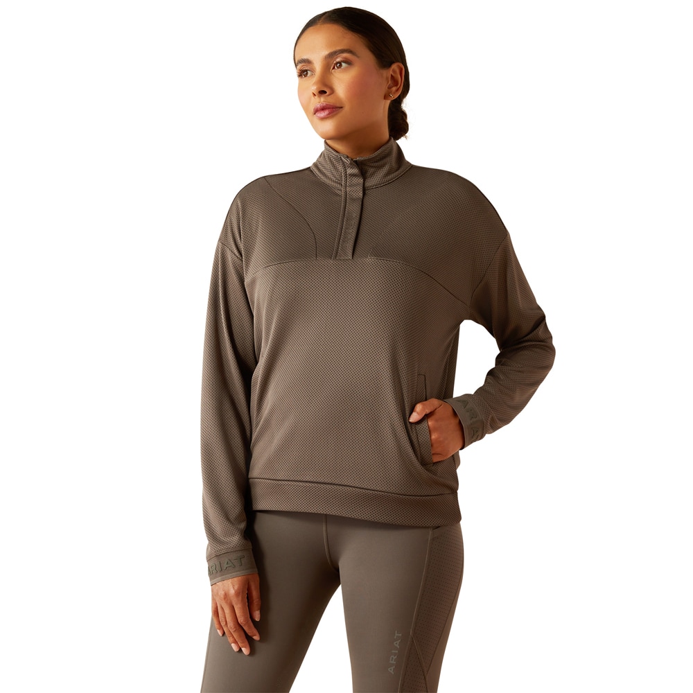 College Wms Breathe1/2 Zip ARIAT®