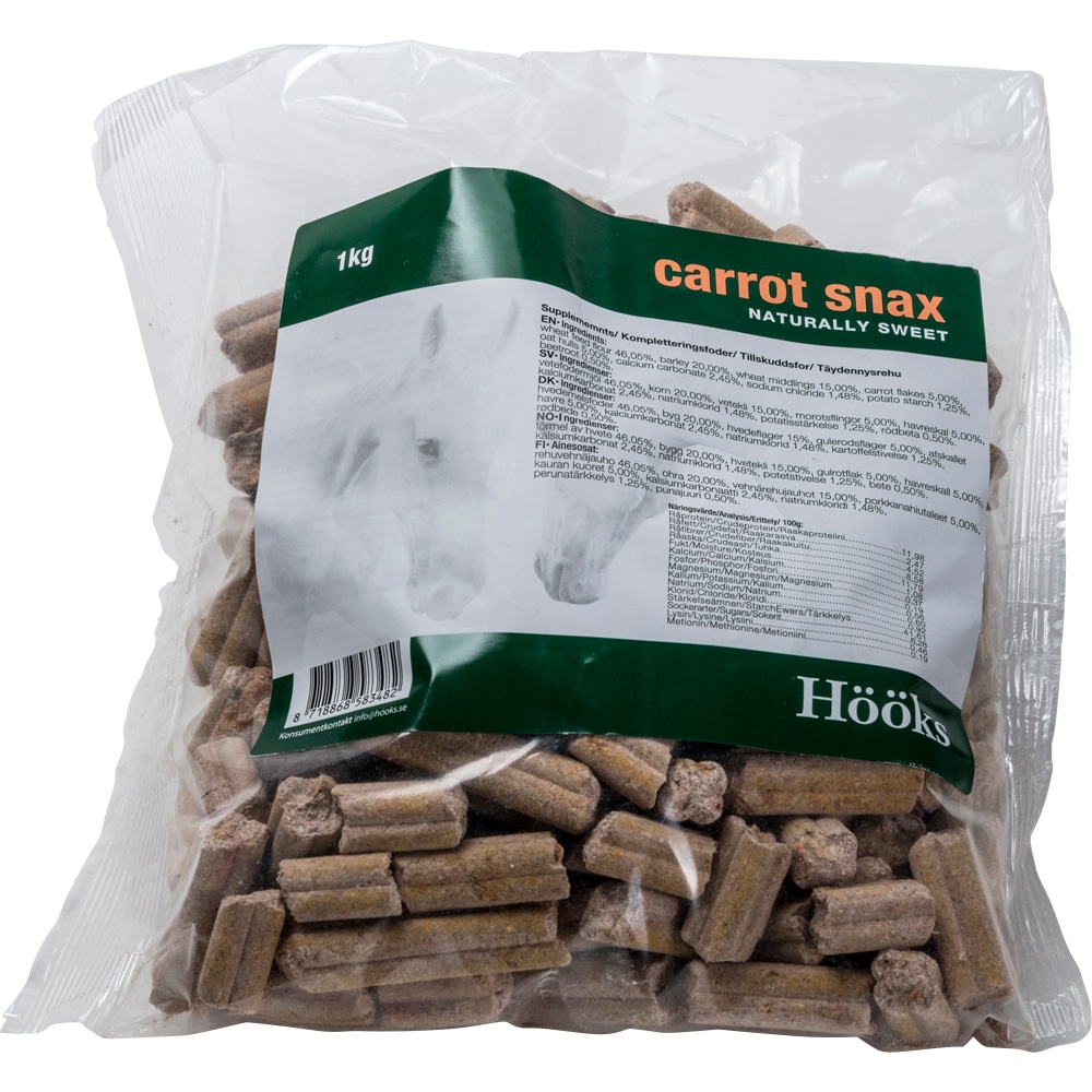 Hevosnamut  Carrot snax natural 1 kg Hööks