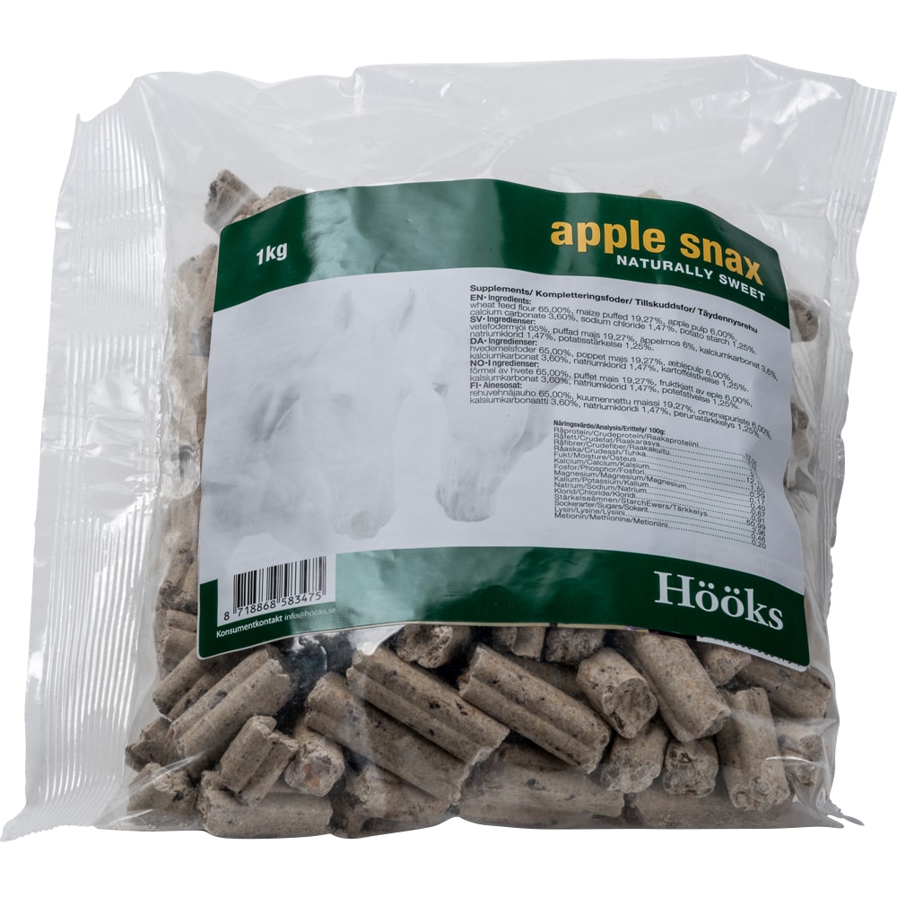 Hevosnamut  Apple snax natural 1 kg Hööks