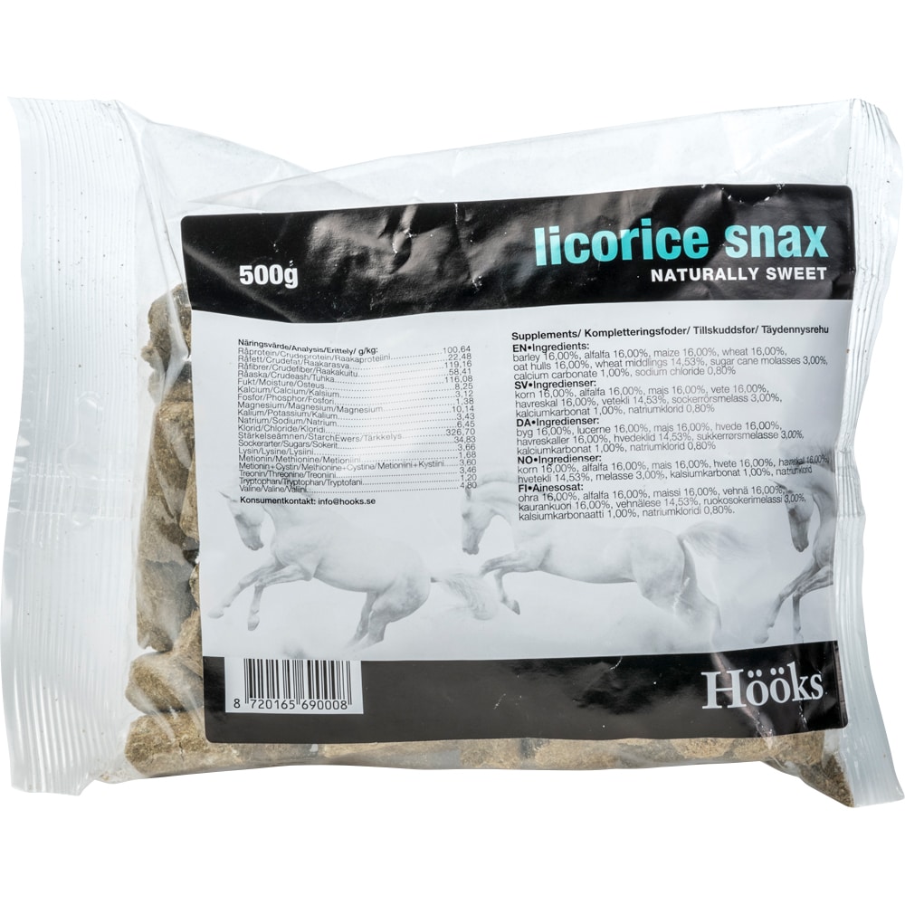 Hevosnamut 500 g Licorice Snax Hööks