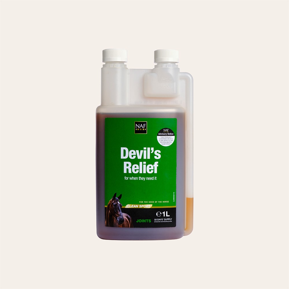 Lisäravinne Hevonen Devi'ls Relief Liquid 1L NAF