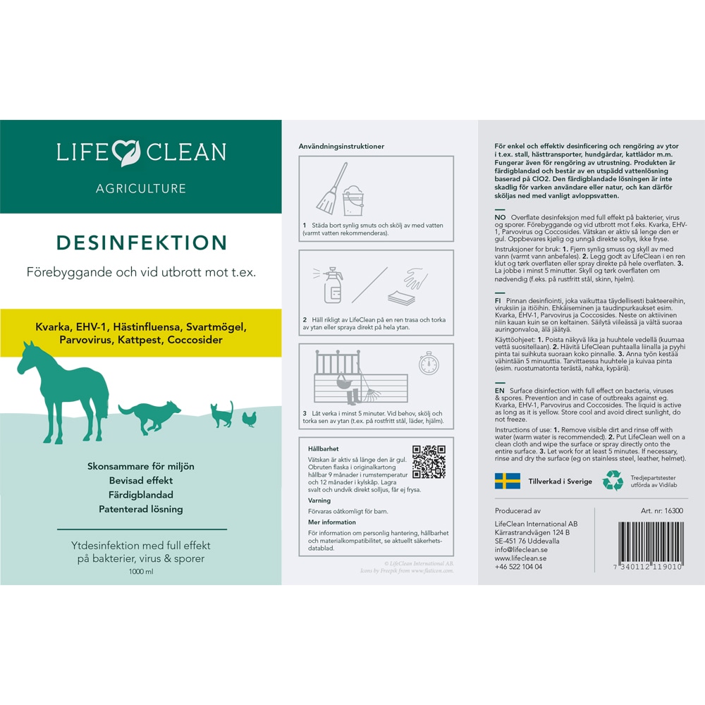 Desinfiointiaine   LifeClean