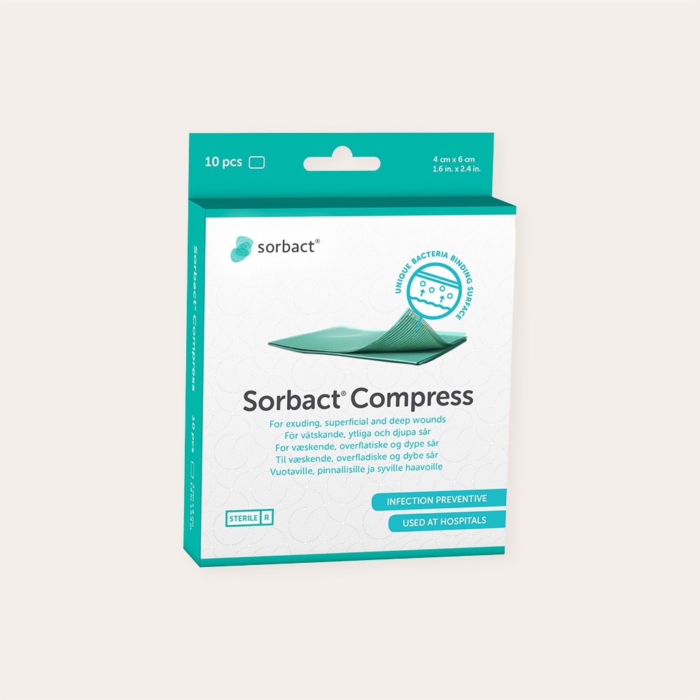  10 kpl. Compress Sorbact