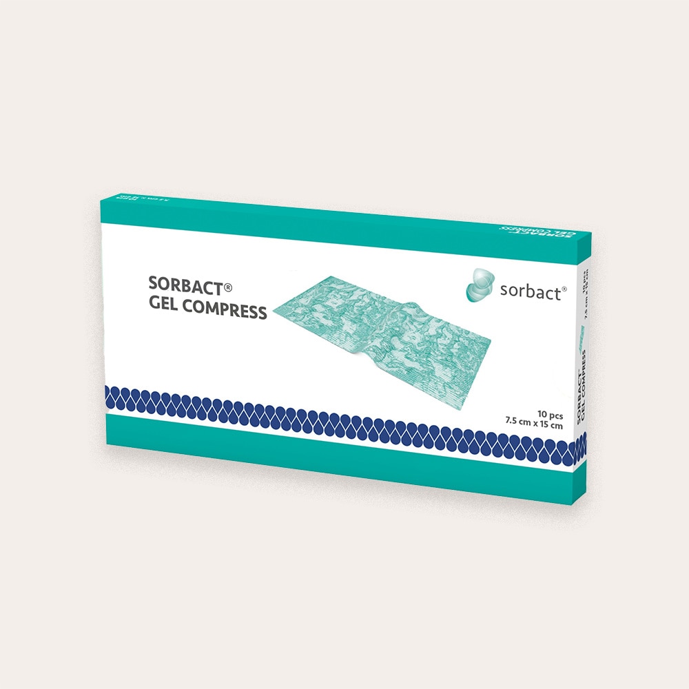  10 kpl. Gel Compress 7,5x15 cm Sorbact