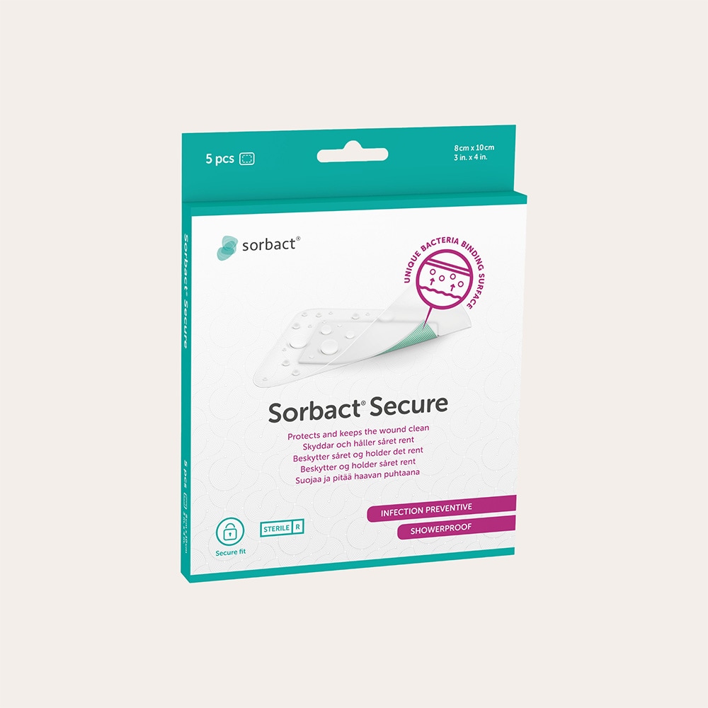  5 kpl. Secure 8x10 cm. Sorbact
