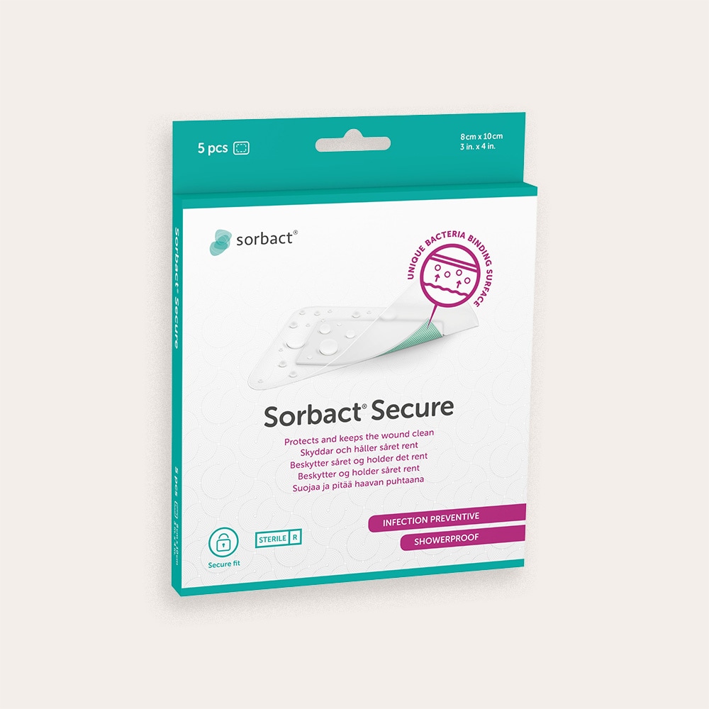  5 kpl. Secure 8x10 cm. Sorbact