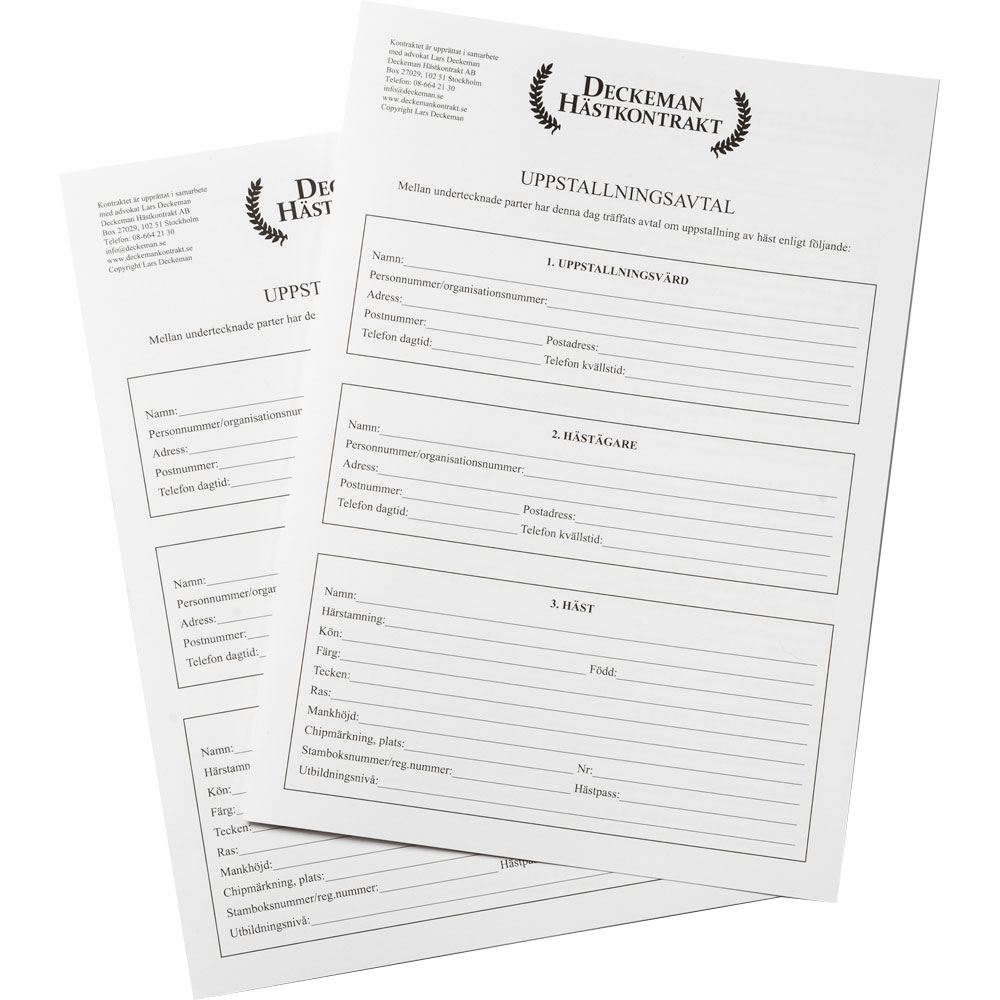 Sopimus - Uppstallning