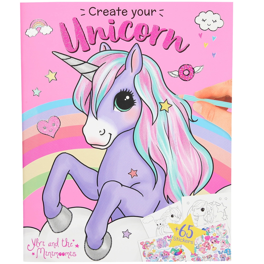 Värityskirja  Create your unicorn Miss Melody